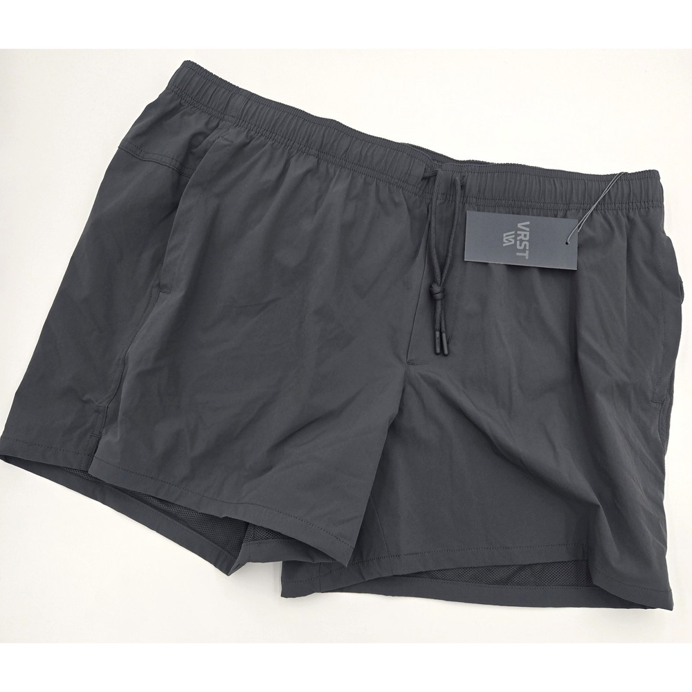 VRST Mens 5" Everyday Sport Shorts XXL Graphic Charcoal Grey NWT MAX241123